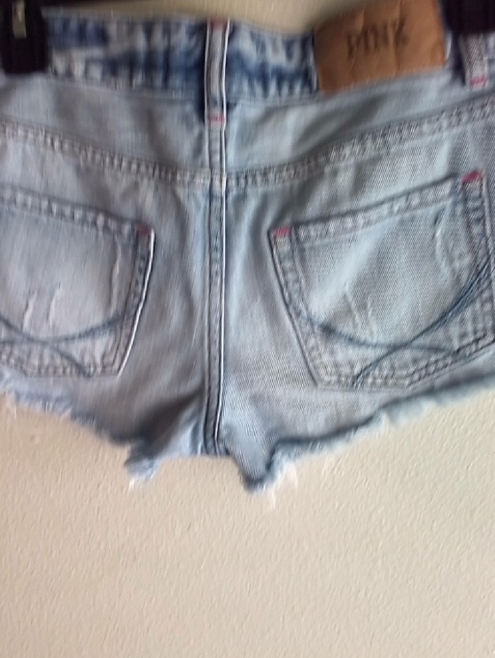 PINK Victoria's Secret Light Wash Denim Cutoff Shorts
